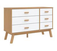Drawer Cabinet Office File Cabinet Shelf Drawer Chest Solid Wood Pine vidaXL