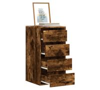 Drawer Cabinet Smoked Oak 40x41x76cm Engineered Wood Modern Multiple Drawers