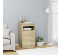 vidaXL Drawer Cabinet Sonoma Oak Engineered Wood Chest Nightstand Sideboard