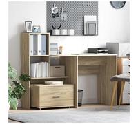 vidaXL Drawer Cabinet Brown 55 x 45 x 33.5 cm Engineered wood, Elegant Living Room Storage, Modern Drawer Cabinet, Rectangular Organizer, Functional Home Furniture, Stylish Shelving Solutions