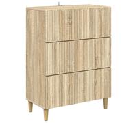 Drawer Cabinet Sonoma Oak Ample Storage 66 x 34.5 x 90 cm Brown Engineered Wood