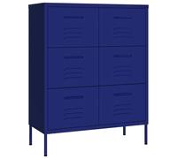 Drawer Cabinet Steel Sideboard Bookcase Storage Cabinet Multi Colours vidaXL
