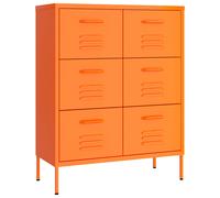 Drawer Cabinet Steel Sideboard Bookcase Storage Cabinet Multi Colours vidaXL