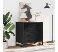 Drawer Cabinet Storage Cupboard Sideboard with 4 L Drawers Unit