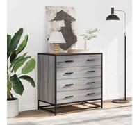 Drawer Cabinet Storage Cupboard Sideboard with 4 L Drawers Unit