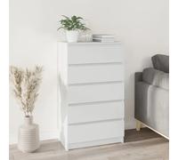 (white) vidaXL Drawer Cabinet Engineered Wood Storage Cabinet Chest Multi Colours