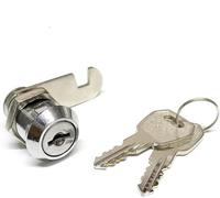 Drawer Cam Lock for Mailbox, File Cabinet, Tool Box, and Locker - Zinc Alloy Chrome Finish, Same Key Tubular Lock (1 Pack)(37681)