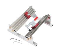 Drawer Clamp Locator, Adjustable Drawer Clip Positioner for Milling Table Saw, Aluminum Alloy Spline Clamp with UHMW Slides and Flip Limiters, Clamping Range 1/2in to