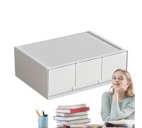 Drawer Desktop Storage Box - Desktop Drawers Stackable Small Drawer , Tabletop Drawers, Desktop Drawers, Under Desk Drawer, Buckle Design for Desk for Home