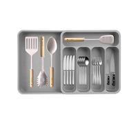 Drawer Expandable Cutlery Organiser, Utensil Organisers, Adjustable Cutlery Tray For Kitchen Drawer, Spoons & Forks Organizer Durable Space-Saving In-Drawer Flatware Silverware Organiser For Kitchen