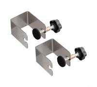 Drawer Front Installation Clamp Stainless Steel Cabinet Hardware Jig for Secure Cabinet and Drawer Panel Fixing with Anti-Slip Pad 46mm Max Clamping(2pcs)