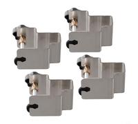 Drawer Front Installation Clamp Stainless Steel Cabinet Hardware Jig Tool for Cabinet and Drawer Fixtures, 41mm Max Clamping, Silver (4(4pcs)