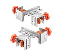 Drawer Front Mounting Brackets | Cabinet Alignment Tools | Adjustable Stainless Steel Mounting Device for Positioning in the Kitchen, Carpentry, Workshop, Hardware, Frame Setup