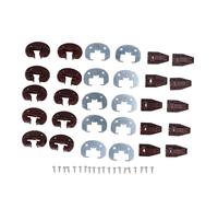 Drawer Guide Kit for Rite Trak II, Aluminum Alloy & Plastic Repair Kit with Metal Support Plates - Durable, Abrasion, Easy Replacement for Smooth Sliding Drawers