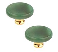 Drawer Handles & Pulls6 Pack Natural Stone Crystal Knob Kitchen Cabinet Door Drawer Handle Jewelry Box Decorative Knob Green