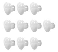 Drawer Knobs Decorative Furniture Drawer Knobs 10pcs Heart-Shape Ceramic with White Zinc Alloy Base for Cabinet and Dresser for Home Ornaments and Housewarming