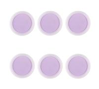 Drawer Knobs for Kids 6 PCS Silicon Soft Cabinet Knobs Cute Cartoon Anti-Bump Wardrobe Knobs Dresser Handles Door Knobs Furniture Knobs for Children Drawer Cupboard Door Closet (Purple)
