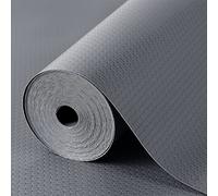 Drawer Liner Non Adhesive, Shelf Liners for Kitchen Cabinets Refrigerator Liners Waterproof & Oil-Proof Kitchen Cupboard Liner Non-Slip Mats EVA Fridge Liner for Shelves - Gray 11.8 x 59 Inch