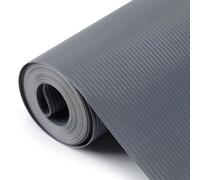 Drawer Liners, Hersvin 44.5cmx500cm Kitchen Shelf Liner EVA Non-Slip Non-Adhesive Waterproof Washable Cupboard Cabinet Liner Refridge Locker Anti-Slip Mats Sink Protector (Gray/Stripe)