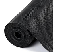 Drawer Liners Non Adhesive Eva Shelf Liner Roll Non Slip Waterproof Cabinet Drawer Mat Food Grade Fridge Liner Black