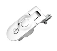 Drawer Lock Compression Latch Lock Flush Mount Cabinet Lock Zinc Alloy RV Door Lock Lever Hand Operated Compression Latches Hardware(Chrome)