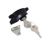 Drawer Lock Cylinder Zinc Alloy Universal Size Key Vending Machine Cylinder Lock Tubular Key Industrial Cabinet Lock Core with 3 Keys(D-Black Left 2keys)