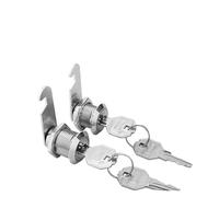 Drawer Lock Drawer Lock 5SETS 16mm 20mm 25mm 30mm 35mm 40mm Metal Rotary Key Switch Push Button Lock Switch Latching Cylinder Cabinet Security Locker(Same key25mmSilver)
