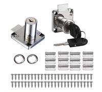 Drawer Lock, Security Cabinet Lock, with Key Different Cupboard Lock, Cylinder Zinc Alloy Cam Lock for Furniture Post Box Cabinet Mailbox Drawer