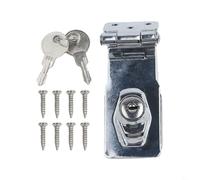 Drawer Lock With Precise 90 Degree Angular Movement For For Inward Opening Cabinets, Iron Lock Buckle For Furniture Security(4 inches)