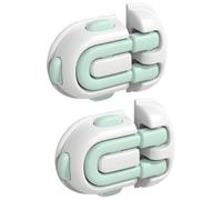 Drawer Locks, Baby Safety, 2X Multi-Purpose Door Latches Fridge Catch Locking Tool, Easy Access Babyproof Securing System, Childproof Lock for Oven and Cabinet, 8.74 Inches