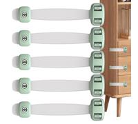 Drawer Locks Child Proofing Portable Practical Flexible | Rotatable for Cabinets Cupboards Doors Fridge Freezer Oven Toilet Seat Trash Can Pantry Closet Bins Wardrobe Storage Locker