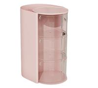 Drawer Makeup Puff Holder - transparent, makeup storage | spacious rotatable organizer with dividers, large cosmetic drawer for countertop placement, convenient puff box ideal keeping tools ne