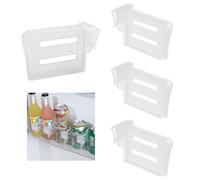 Drawer Organiser System, Fridge Divider, Fridge Door Spice Storage Tray - For Fridge Doors, 2 Sets with a Total of 8 Dividers, Transparent