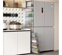 Drawer Organizer 3~12 Tier Thickened Transparent PET Material 12cm Slim Storage Cart Drawer Cart with Wheels for Kitchen Laundry Narrow Places(White,12 * 40.5 * 188.1cm)