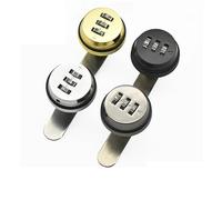 Drawer Password Lock File Cinet Door Locker Mechanical Electric Box Zinc Alloy Latch 1Pcs(Silver)