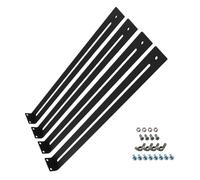 Drawer Repair, Furniture Support, Sliding Hardware Set, Heavy Duty Bottom Brackets, Reinforced Screw Fastener Kit for Wood MDF Particleboard Fixing, Broken Cabinet Drawer Frame