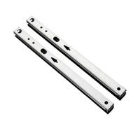 Drawer Rolling Bearing Slip Rail 1Pair 17mm Wide Two Sections Steel Fold Micro Drawer Guide Hardware Fittings(342MM)