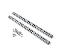 Drawer Runner 310 x 17 mm, 1 Pair, with Ball Bearing, Length 310 mm, 17 mm Groove Width, Partial Extension Slide Runner with Pull-Out Stop, Pull-Out Runner Made of galvanised Steel, Drawer Runner Set