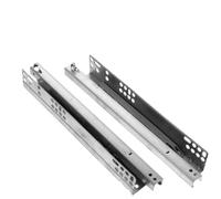 Drawer Runners 2 Pcs Hidden Slide Drawer Sliding Chute Closet Rail Road Guide Cabinet Mute Silent Rails Runner Slides Heavy Duty Drawer Runners