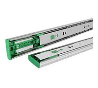 Drawer Runners 3 Folds Full Extension 1100Mm with Locking Function Heavy Duty Drawer Slides Ball Beaload 485 Lb Cabinet Drawer Draw Slides/Silver/700Mm