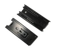 Drawer Runners, Ball Bearing Drawer Slides Full Extension Side Mount 45mm Wide 2 Pack Multisize Black 45kg(200mm(8inch))