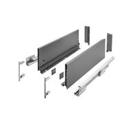 Drawer Runners Box Set AXIS PRO H167 400mm Soft Close Anthracite