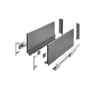 Drawer Runners Box Set AXIS PRO H199 350mm Soft Close Anthracite