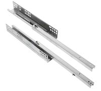 Drawer Runners Hidden Slide Silent Rails Drawer Bottom Mute Track Sliding Chute Cabinet Two-Section
