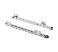 Drawer Runners Keyboard Shelf Adjustable Under desk computer slides - Silver