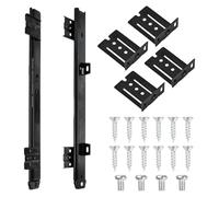 Drawer Runners Keyboard Slide Hardware, 35cm Ball Bearing Runners for Underdesk Keyword Platform/Shelf/Drawer, Heavy Duty, Home Adjustable Office Keyboard Tray Slides, Black