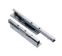 Drawer Runners, Metal Drawer Runners, Pack of 2 Silver 10-24 inches Hidden Undermount Drawer Slides Soft Close Push to Open 35kg(450mm/18inch)