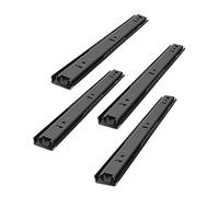 Drawer Slide Ball Beadrawer Slides Heavy Duty 4-Pack Metal Drawer Runners Side Mounting for Kitchen Cabinet, Table Extension Slides, Drawer Repair Kit 300mm 500mm/Black/250mm