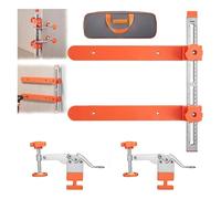 Drawer Slide Installation Jig with Toggle Clamp, Cabinet Tool with Magnetic Arm Punch Locator for Precise Installation, Easy-to-Use Drawer Slide Jig Kit