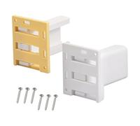 Drawer Slide Socket Set, Adjustable Back Plate, 2 Pack Hardware Fitting, Socket Base Design, Replacement Mounting Part for Furniture, Installers, Designers, 1.77x2.48x2.01 inches